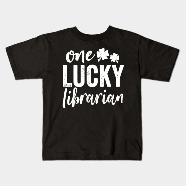 One Lucky Librarian Kids T-Shirt by DetourShirts